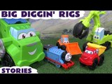 Thomas and Friends Big Play Doh Diggin Rigs and Peppa Pig Stories | Accidents and Surprise Eggs