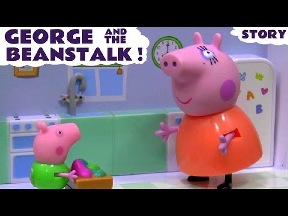 Peppa Pig English Episode with Minions | Thomas and Friends | George & the Beanstalk Toy Juguetes