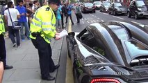 Police vs The Arab Supercars in London!