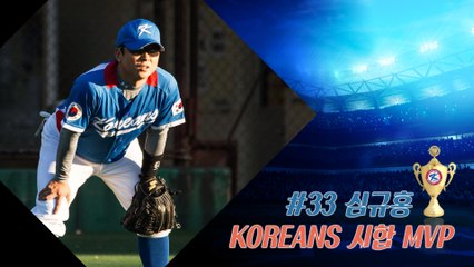 20160402 KOREANS 試合 MVP_#33 심규홍