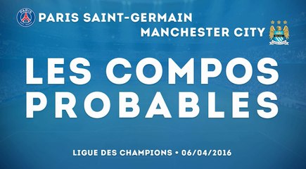 Les compositions probables de PSG - Manchester City