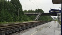 [VR] Pendolino service nr. 53 Helsinki → Oulu speeds through Purola station.