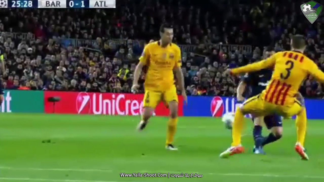 اهداف مباراة برشلونة واتلتيكو مدريد 2-1 تعليق علي سعيد الكعبي