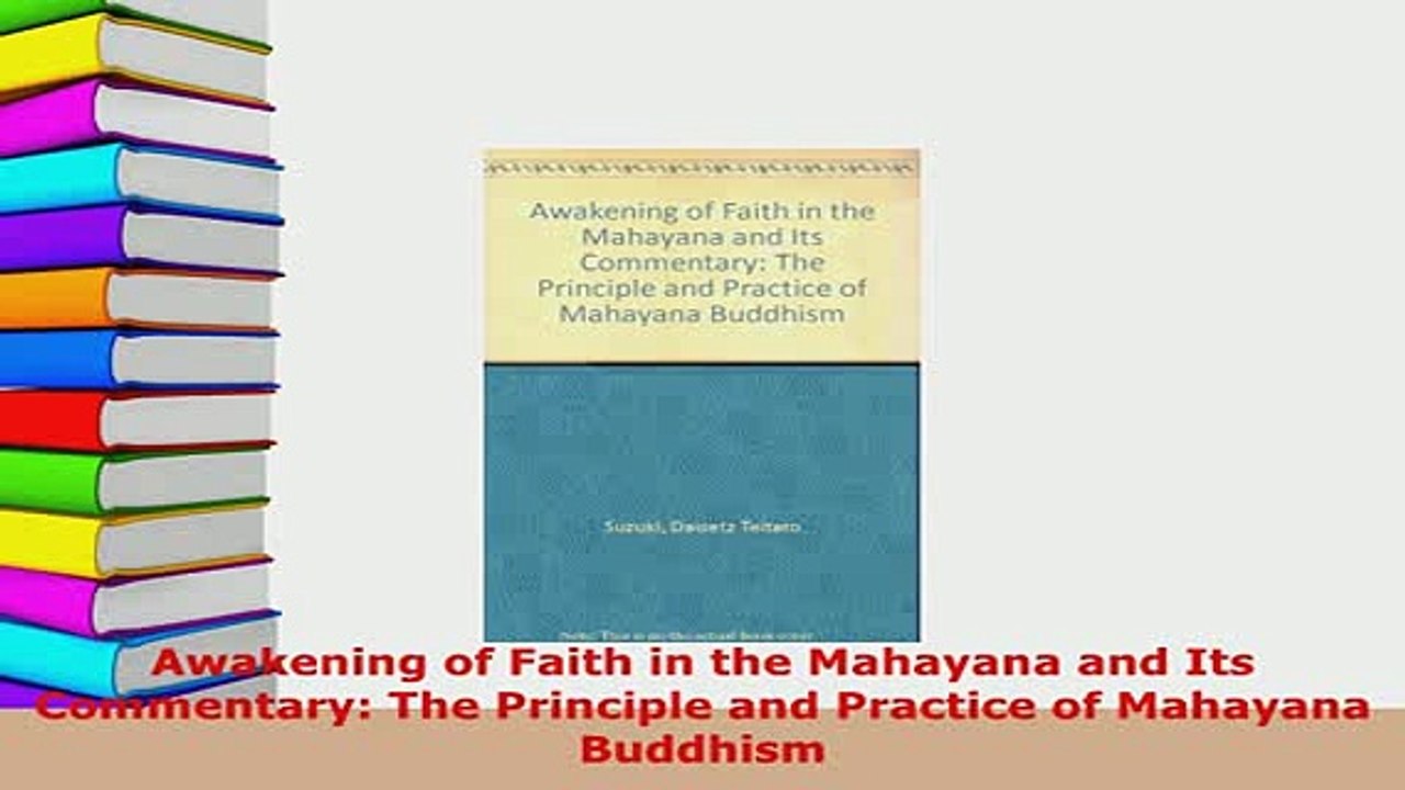 PDF  Awakening of Faith in the Mahayana and Its Commentary The Principle and Practice of Free Books
