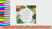 Read  Simple Green Smoothies 100 Tasty Recipes to Lose Weight Gain Energy and Feel Great in PDF Online