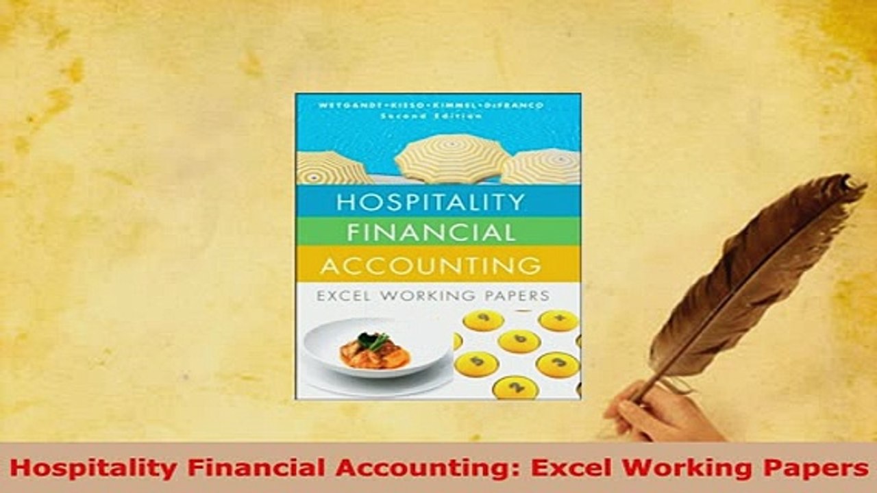 Download  Hospitality Financial Accounting Excel Working Papers PDF Free