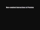 PDF Non-covalent Interactions in Proteins  Read Online