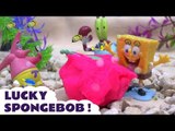 Spongebob Squarepants Play Doh Surprise Lucky Day Disney Hook Pirate Ship Clay Cannonballs