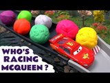 Disney Pixar Cars Racers Micro Drifters Play Doh Surprise Eggs  Lego Minifigures Crowd