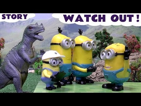 Funny Minions Dinosaur Thomas & Friends Minions Movie Blind Bag Opening Story Thomas Train
