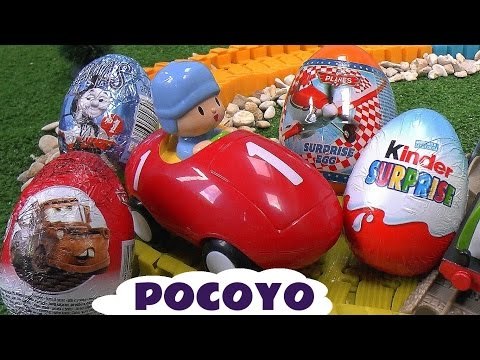 Pocoyo Huevos Sorpresa Thomas Y Sus Amigos Play Doh Cars Surprise Eggs Thomas and Friends Cars