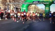 Il fait polémique pour avoir couru en tête au Marathon de Paris