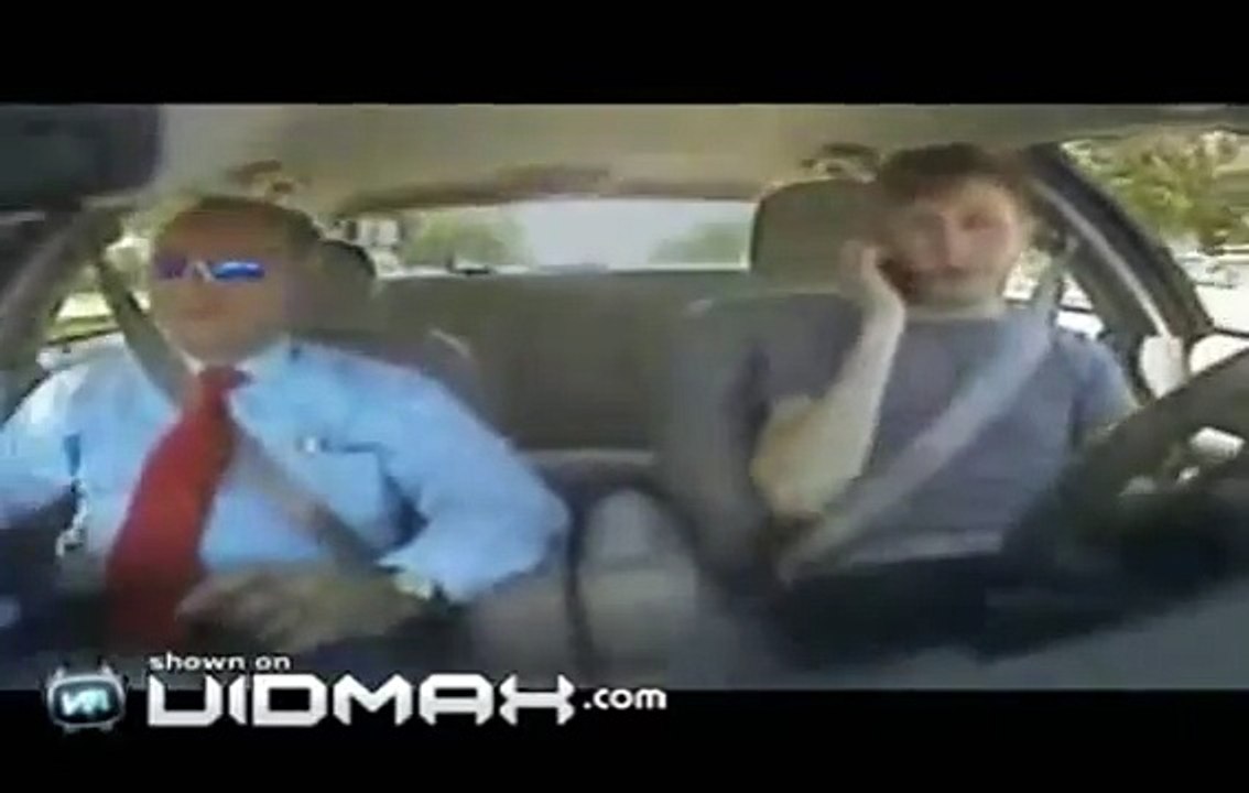 Dude secretly records his driving instructors while driving like a maniac