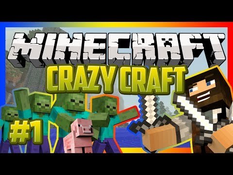 Minecraft Crazy Craft! Modded Survival (Ore Spawn Mod) Ep.1 SO CRAZY!