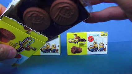 3 MINIONS Chipicao biscuits Play Caps collection 2015 / Minionki herbatniki kakaowe