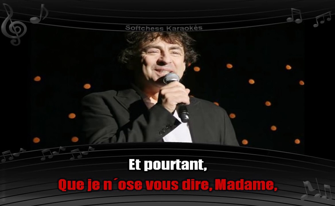 Claude Barzotti Madame (karaoké réalisé par Softchess)