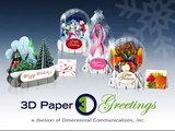 3D Paper Greetings - Holiday Business Greeting Cards