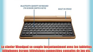 Clavier sans fil Bluetooth en bambou Ramos Evolution Pt W19 Cooper Cases(TM) Woodpad (Compatible