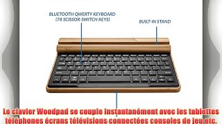 Clavier sans fil Bluetooth en bambou Ramos K1 / K2 Cooper Cases(TM) Woodpad (Compatible avec