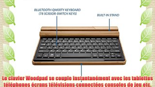 Clavier sans fil Bluetooth en bambou Asus Memo Pad 10 (ME102A ME103K) Smart 10 ME301T Cooper