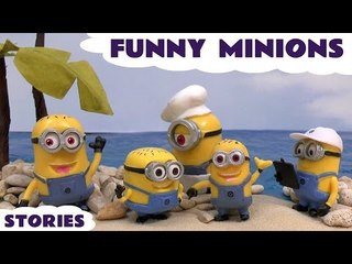 Скачать видео: Minions Funny Minions Despicable Me Stories Play Doh Thomas & Friends Kinder Surprise Eggs Cars