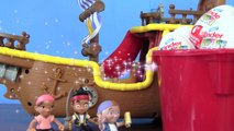 KINDER Surprise Eggs With DISNEY JAKE AND THE NEVER LAND PIRATES