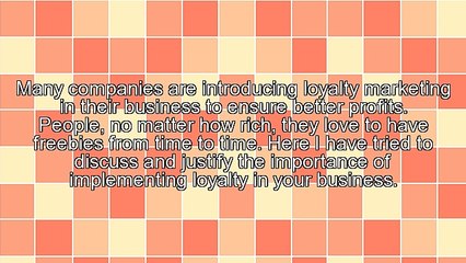 Begin A Customer Loyalty Program Today
