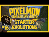 Pixelmon Server (Minecraft Pokemon Mod) Pokeballers Lets Play Season 2 Ep.16 Starter Evolutions!