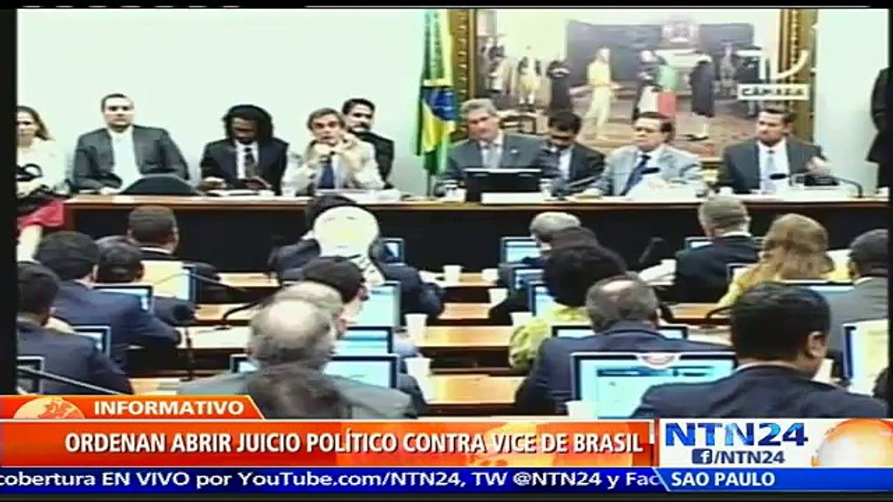 Continúa el escándalo: ordenan abrir juicio político contra vicepresidente de Brasil