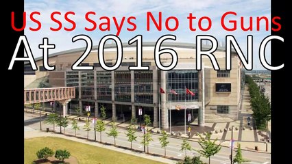 #US #SecretService Said No Guns at #RNC in #Cleveland