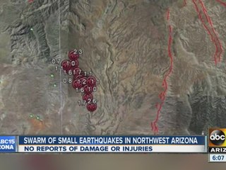 Swarm of earthquakes in northwest Arizona