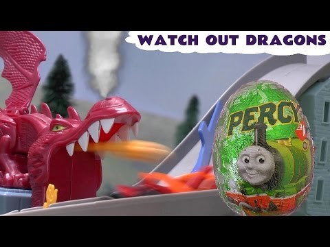 Hot Wheels Thomas and Friends Surprise Eggs Kinder Cars Dragon Destroyer Toy Thomas Engine