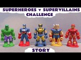 Superheroes Avengers TMNT Challenge Thomas and Friends Surprise Eggs The Joker Mr Freeze Hulk