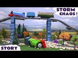 Thomas and Friends Accident and Rescue Story With Paw Patrol and Play Doh Diggin Rigs Storm Chaos