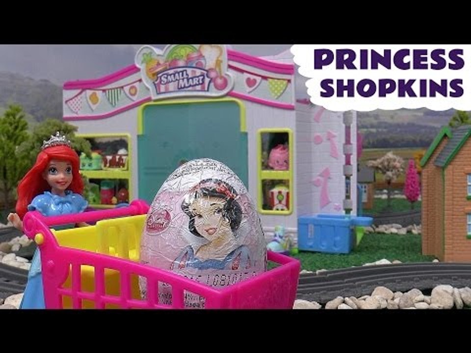 Shopkins Disney Princess Surprise Eggs - MLP Frozen Sofia The First Thomas and Friends Kinder Barbie