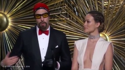 Sacha Baron Cohen brings back Ali G to support 'Idis Elbow' and Will Smith in 2016 Oscars skit