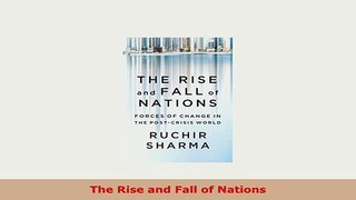 PDF  The Rise and Fall of Nations Free Books