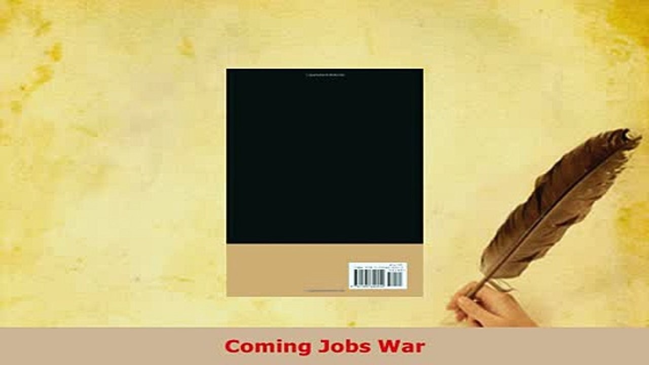 PDF  Coming Jobs War PDF Online