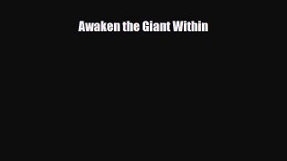 Download ‪Awaken the Giant Within‬ PDF Free
