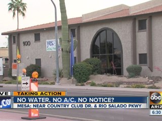 No A/C or water at Mesa apartment complex