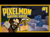 Pixelmon Survival Server (Minecraft Pokemon Mod) Lets Play Ep.1 Log Resort!