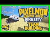 Pixelmon Server (Minecraft Pokemon Mod) Pika City Lets Play Ep.5 Team Building!