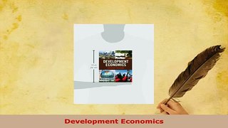 PDF  Development Economics PDF Online