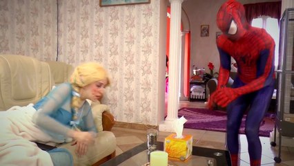 Frozen Elsa vs Pink Spidergirl vs Spiderman vs Doctor Superhero Movie Compilation