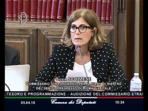 Roma - Situazione debitoria di Roma Capitale, audizione Scozzese (05.04.16)