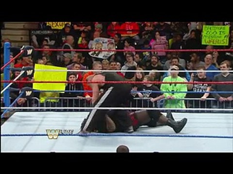 Brock Lesnar dislocates Mark Henry's elbow- Raw_ Jan. 6_ 2014