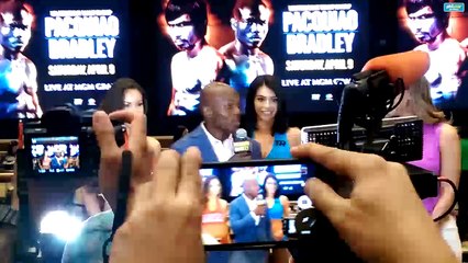 bradley addresess the crowd