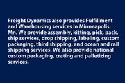 Freightdynamics offers complete shipping freight solutions