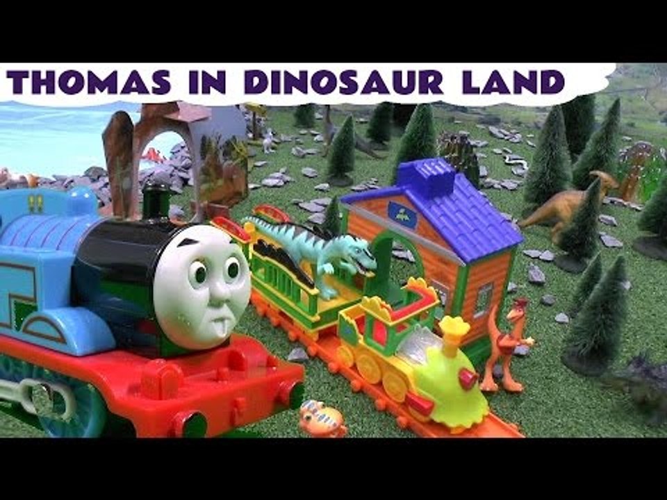 Thomas The Tank Engine With Dinosaurs Monsters University Dinosaur Train Set and Sesame Street