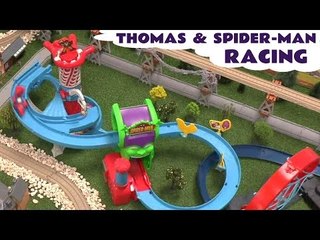 Thomas The Tank Engine & Spider-Man Avengers Hulk Play Doh Masks Diesel 10 Web Racing PlaySkool